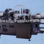 OPP hot glue round wrapping Labeling machine