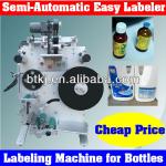 Semi Automatic Labelling Machine for Bottles,Desktop Labelling Machine for Glass Bottles with Cheap Price