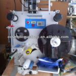 Semi-automatic round bottle labeling machine with date code