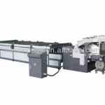 Semi-automatic cardboard sheet laminator for corrugated cardboard