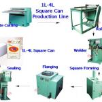 tin can production line for making 4l square machine