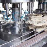 Automatic glass bottle liquid filling production line