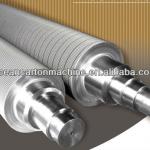 Chrome plated corrugating rollers of single facer