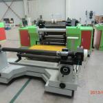 Kraft paper roll slitting and rewinding machine