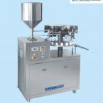 semi-automatic aluminum pipe filling-sealing machine for paste liquid