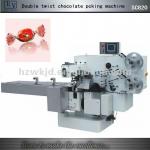 Double twist chocolate wrapping machine