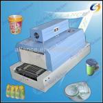 POF and PVC heat shrink film wrapping/packing machine for cartons, bottles