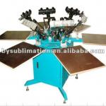 Large Format Six Stations Manual Screen Printing Machine----Green color
