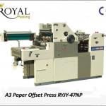 A3 Paper Offset Press With NP System RYJY-47NP