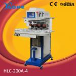 4 color sealed cup pad printing machine with conveyor