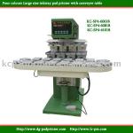 4-color large-ink tray pad printer with Conveyer(KC-SP4-60618)
