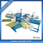 Multicolor automatic silk screen printing machine