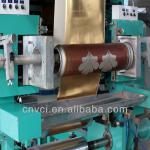 Wallpaper coating and embossing machine