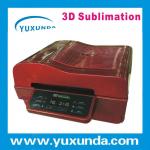 red color mini 3d sublimation vacuum machine for diy printing phone case, mugs, plates, etc