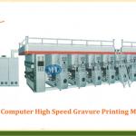 MLASY Computerized High Speed Eight Color Gravure Printing Machine