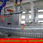 PVC spiral steel wire reinforced hose extruder machine