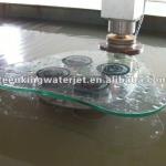 Multi-Functional waterjet machine for glass cutting