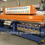 Glass straight line edging machine with 45 degree bevel angle