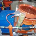 dry and wet shotcrete machine with accessories