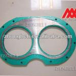 concrete pump wear plate and cutting ring