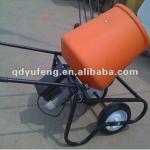 Electric portable mini concrete mixer with 120L plastic drum