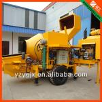 Diesel concrete pump with mixer