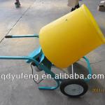 wheelbarrow style electric motor mini portable concrete mixer with plastic drum