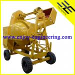 300L good finishing diesel engine concrete mixer with hoist