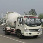 small 4x2 5m3 concrete mixer truck