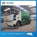 Famous brand jiefang concrete mixer truck 10-12CBM for sales