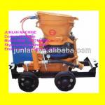 wet shotcreting machine for dry and wet building material