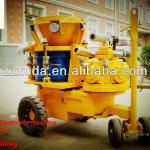 Dry-mix concrete gunite machine with air driven