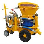 Dry-mix shotcrete machine with air motor