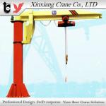 Pillar mounted 360 degree rotating jib crane