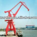 Hot type mobile portal crane for wharf