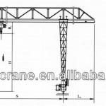 10 Ton MH Model Electric Hoist box girder gantry crane