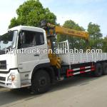 10-12ton DongFeng truck mounted crane, lorry mounted crane