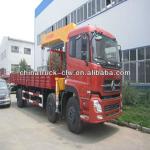 Dongfeng 10Ton 6x2 truck with crane