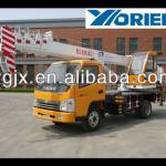 7ton small hydraulic truck crane for sale, telescopic boom 24m