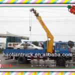 XCMG straight arm Dongfeng 4*2 lattice boom truck crane