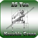 25 ton Knuckle Crane. 25000 kg fold arm truck crane