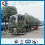 Dongfeng 4X2 180hp crane truck 4tons kuncle boom truck
