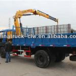 Dongfeng 12tons lorry truck with knuckle boom crane for sales