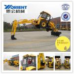 Construction Machinery WZL25-10 7tons Backhoe Loader with air-conditioner, with all accessory, hammer, fork, 4in1bucket, drill