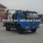 Dongfeng duolik 4*2 8CBM swing arm garbage truck on sale