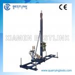 Pneumatic mobile drill machine horizontal and vertical work with 2 or 4 rock drill machines
