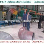 carbon steel elbow induction heat forming hydraulic machine