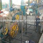Aluminum rod continuous casting and rolling line