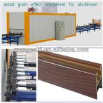 Wood grain finish machine for aluminium profile