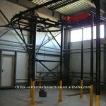 Auto continous powder coating line for wire mesh fence